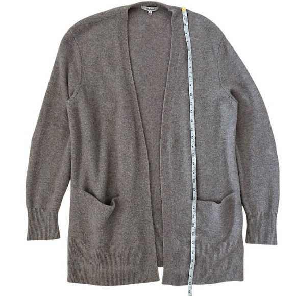 Madewell Coziest Yarn Merino Wool Alpaca Blend Open Front Walker Cardigan SZ M - Picture 9 of 11